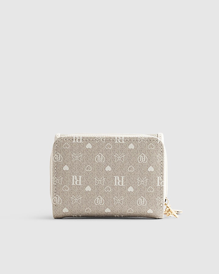 Beige Monogram Purse