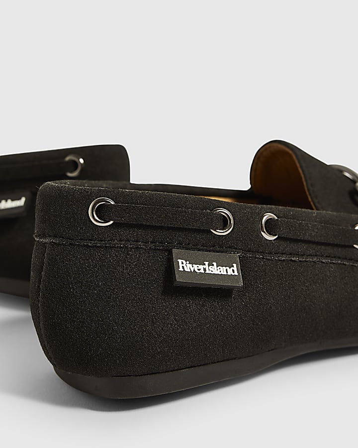 Boys Black Snaffle Loafers