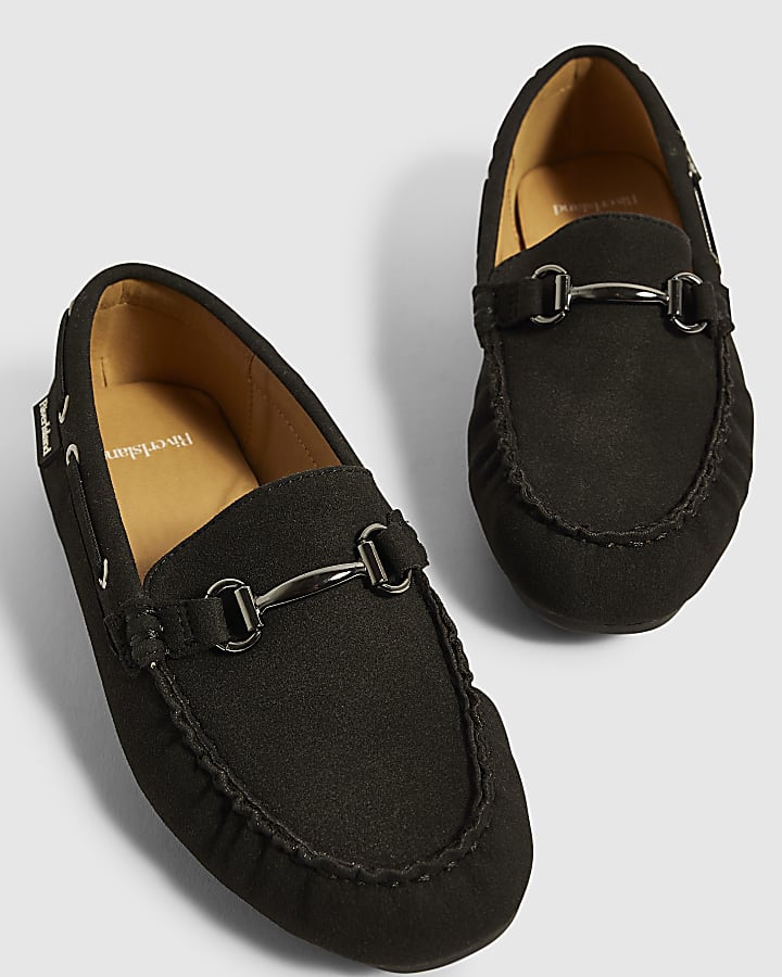 Boys Black Snaffle Loafers