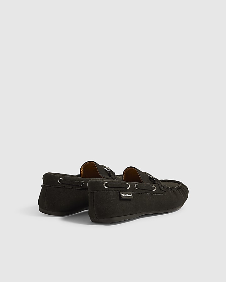 Boys Black Snaffle Loafers
