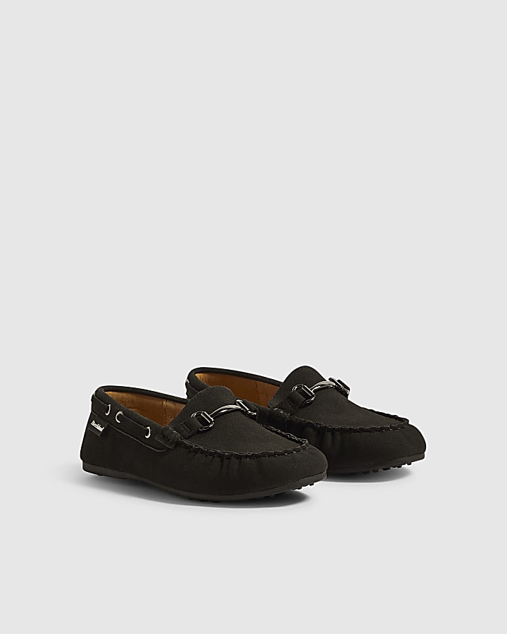 Boys Black Snaffle Loafers