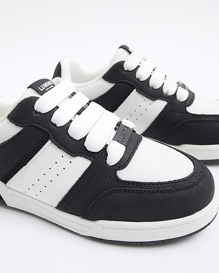 Boys Black Monochrome Skater Trainers