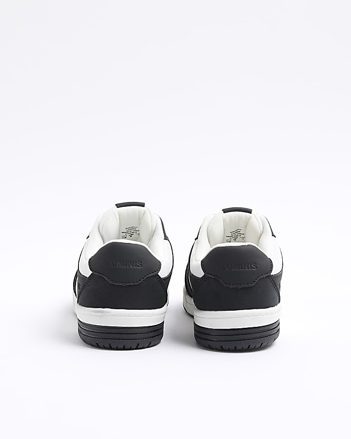 Boys Black Monochrome Skater Trainers