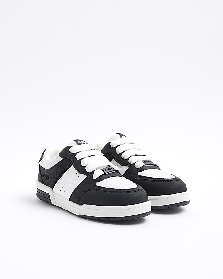 Boys Black Monochrome Skater Trainers