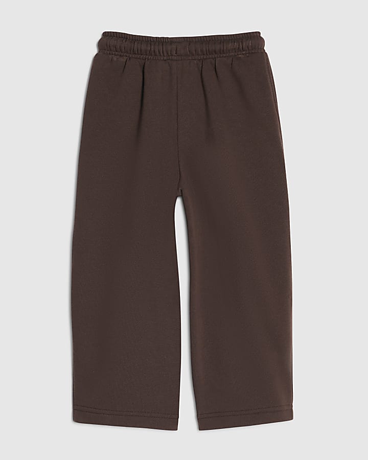 Mini Boys Brown Barrel Leg Joggers