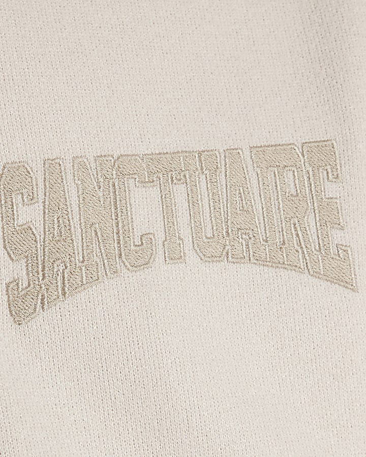 Cream Felt Sanctuaire Zip Through Hoodie