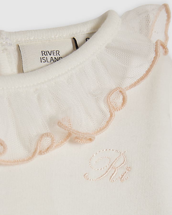 Baby Girls Pink Frill Bloomer Set
