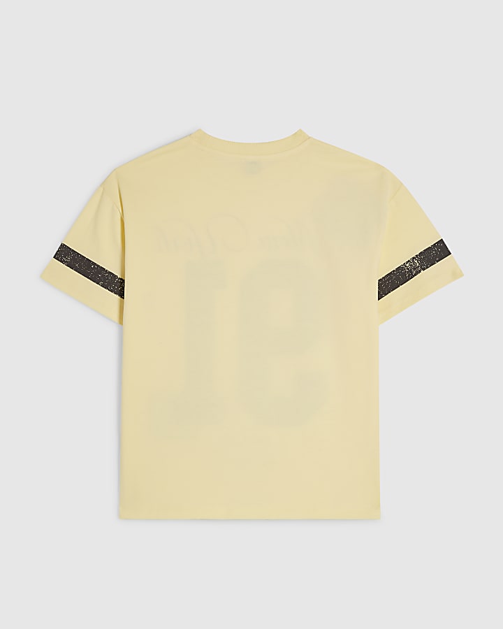 Girls Yellow NY 91 Number T-Shirt