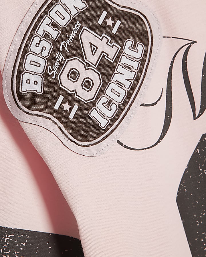 Girls Pink NY 91 Number T-Shirt