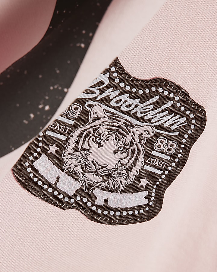 Girls Pink NY 91 Number T-Shirt