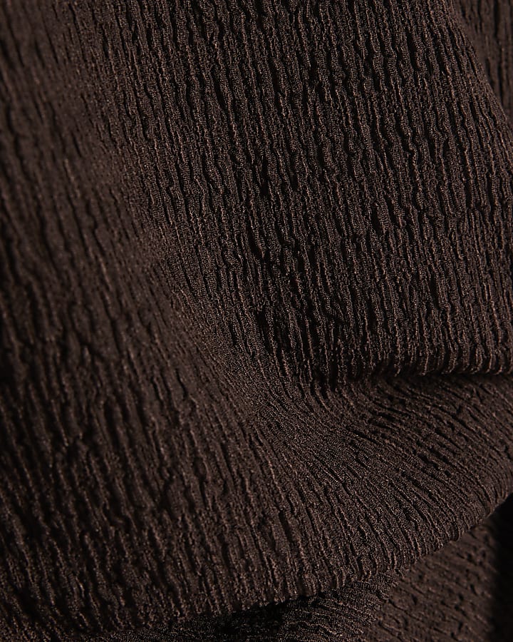 Girls Brown Textured Set