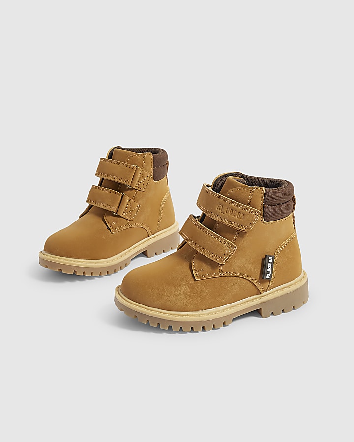 Mini Boys Brown Worker Boots
