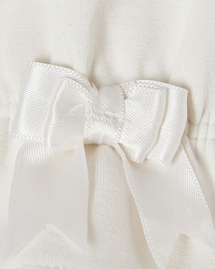 Baby Girls Cream Premium Sweatshirt Set