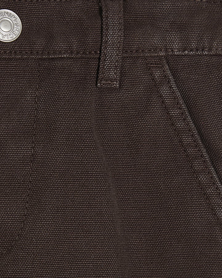 Mini Boys Brown Twill Straight Leg Trousers