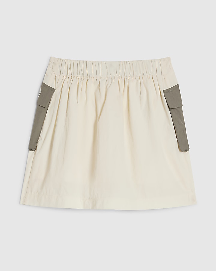 Girls Cream 82 Nylon Skirt