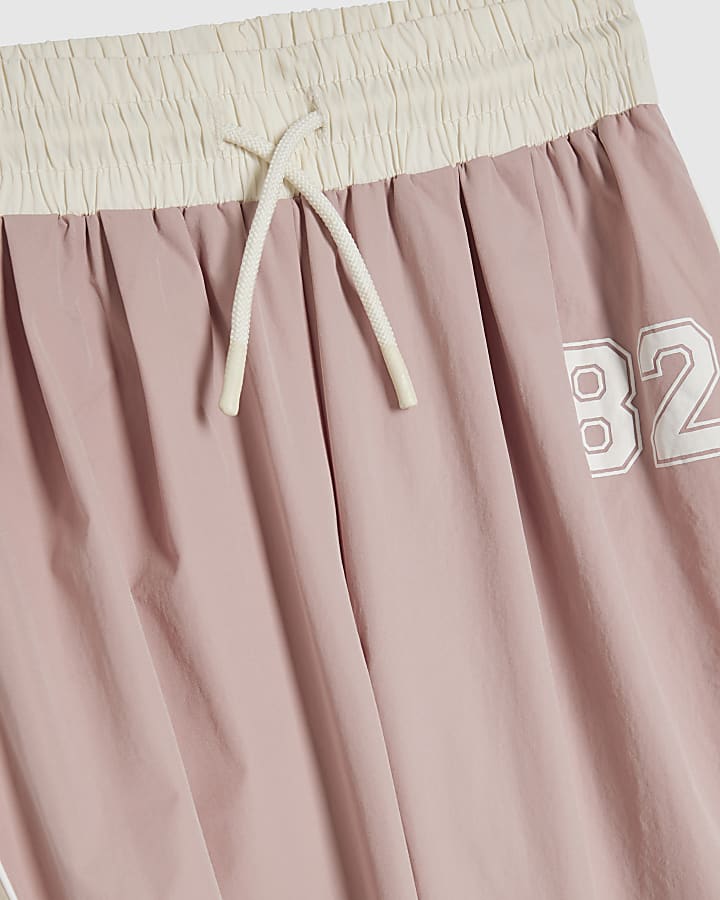 Girls Pink 82 Nylon Trousers