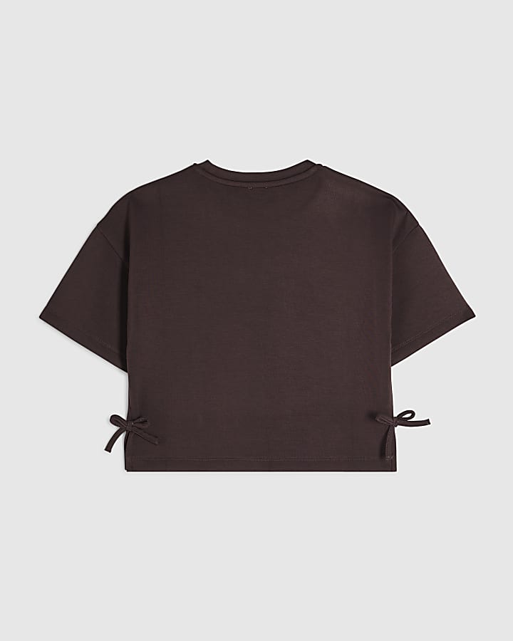 Girls Purple Premium Paris Cherry T-Shirt
