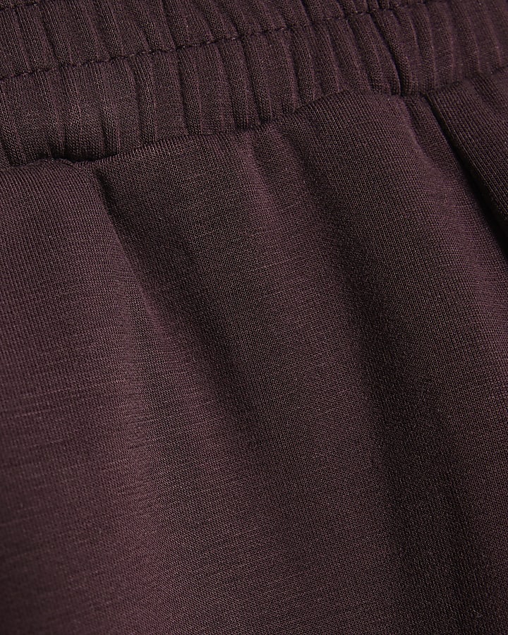 Girls Purple Premium Wide Leg Joggers