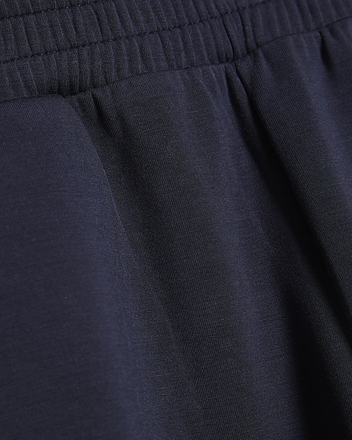 Girls Navy Premium Wide Leg Joggers