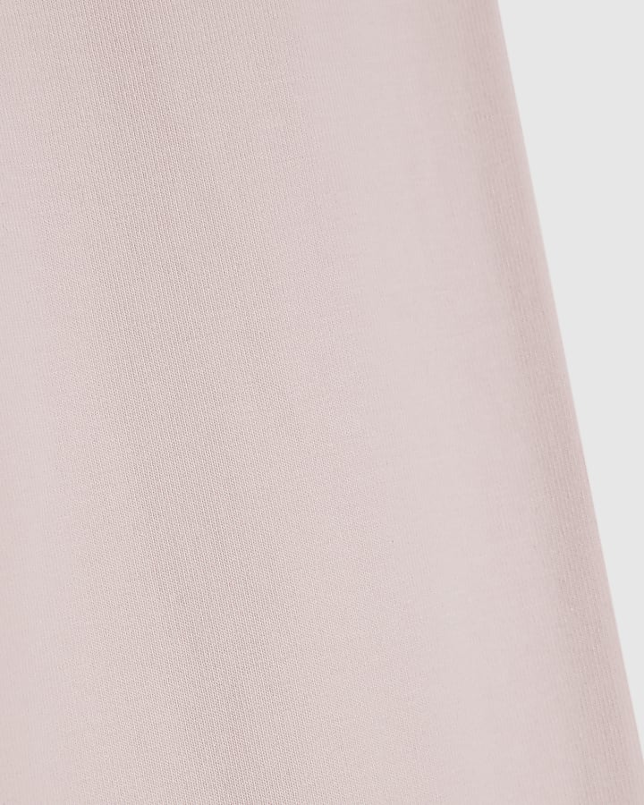 Girls Pink RI Scripty Flared Leggings