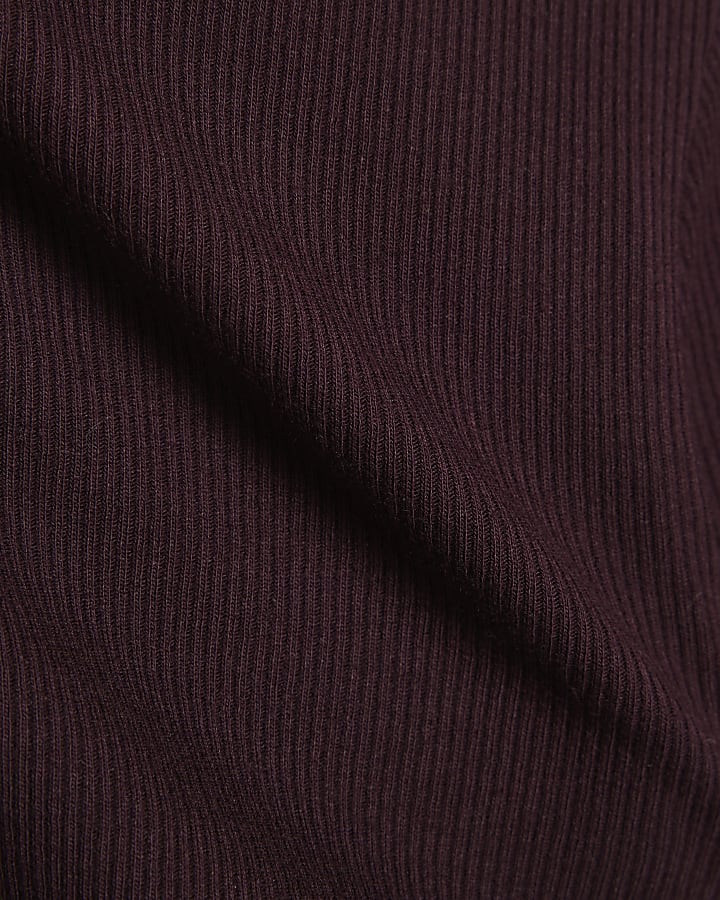 Girls Purple Long Sleeve Button Up Top