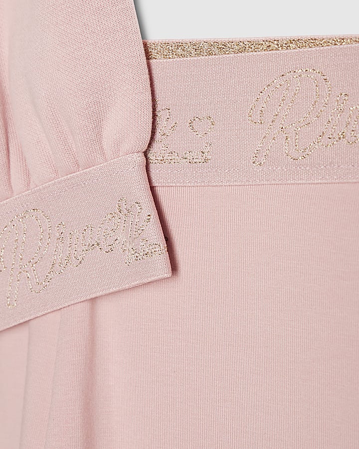 Girls Pink RI Split Back Sweatshirt Set