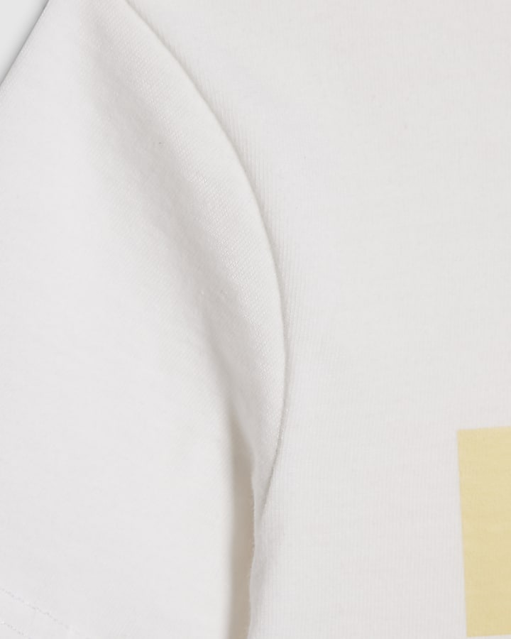 Mini Girls White Bunny T-Shirt