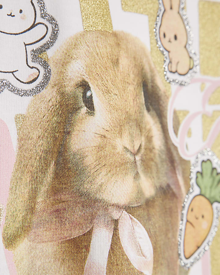 Girls White In My Cute Era Crop Top