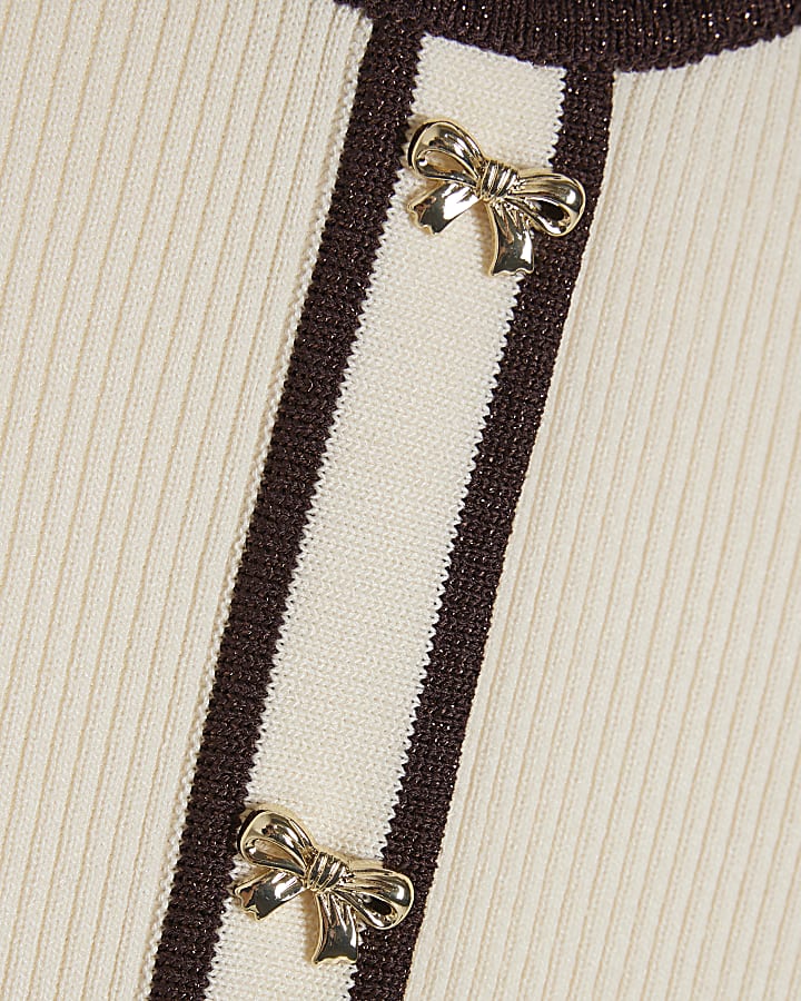 Mini Girls Brown Faux Suede Skort Set