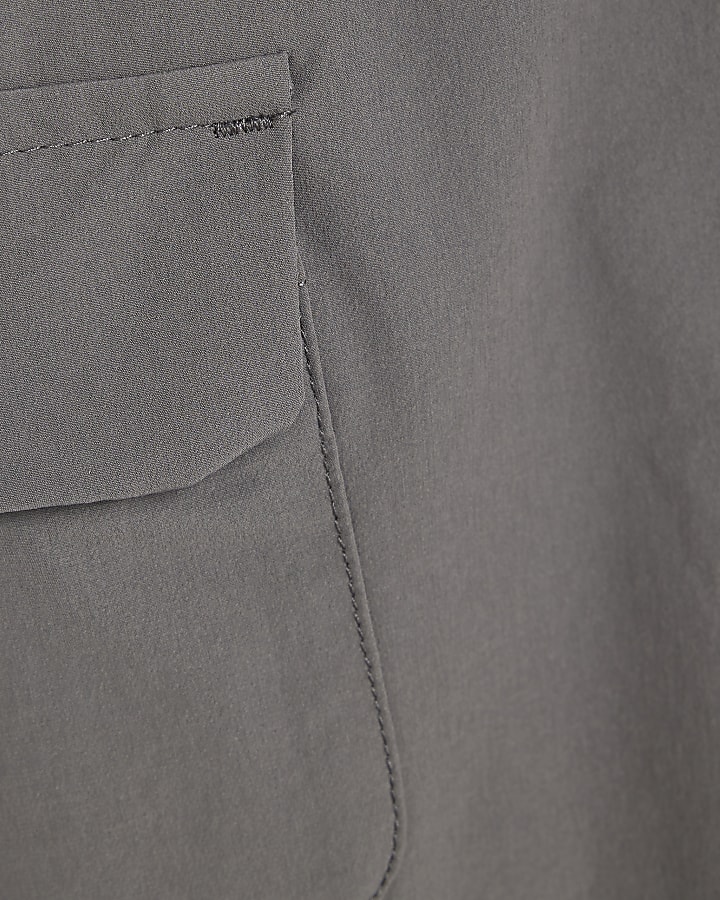 Mini Boys Grey Tech Pocket Cargo Trousers