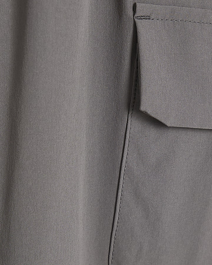 Boys Grey Tech Pocket Cargo Trousers