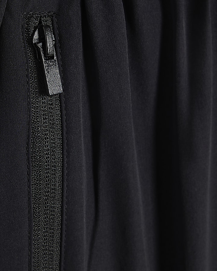 Boys Black Tech Pocket Cargo Trousers