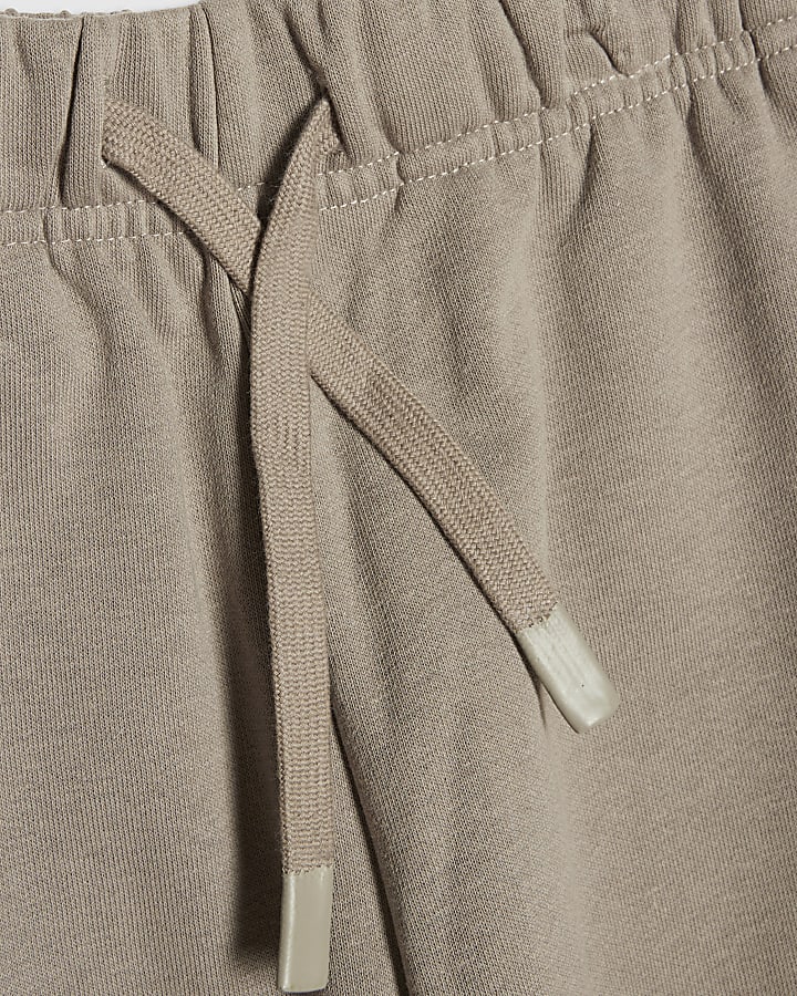 Boys Brown RI Branded Zip Hoodie Set