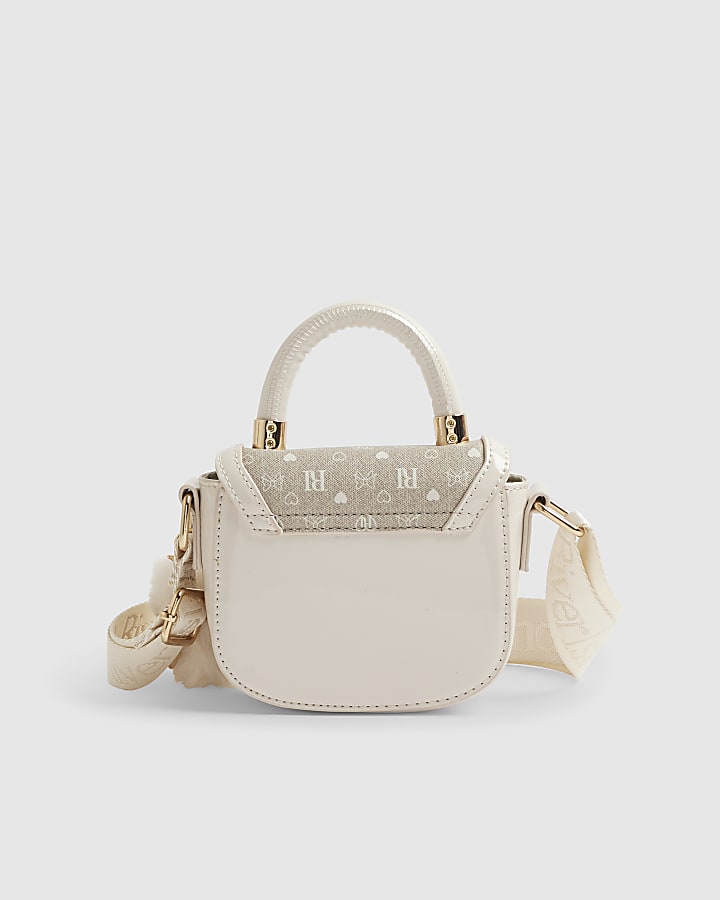Cream Monogram Crossbody Bag
