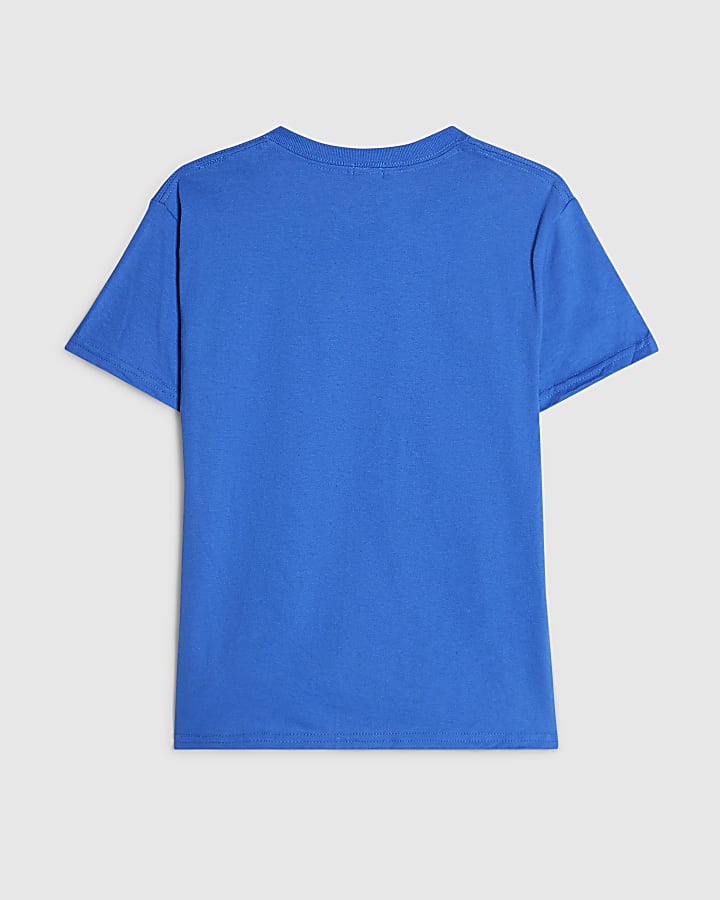 Girls Blue Chicken Banana T-Shirt