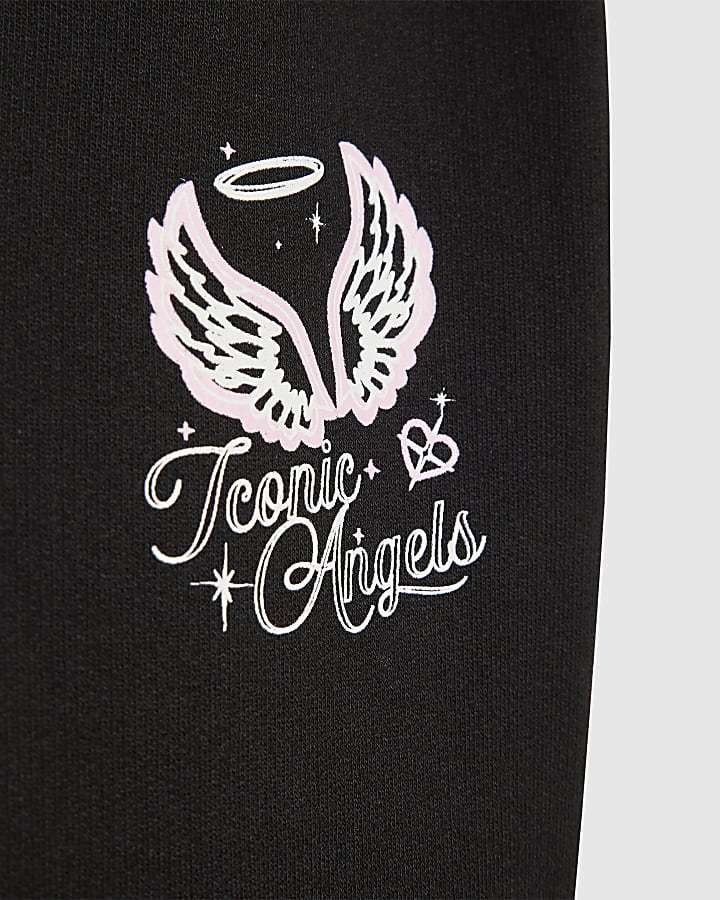 Girls White Angels Tank Top & Jogger Set