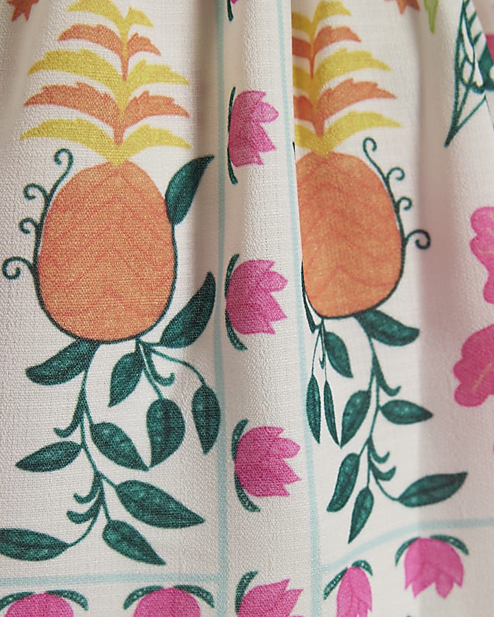 Mini Girls Pink Parrot Shirt Dress