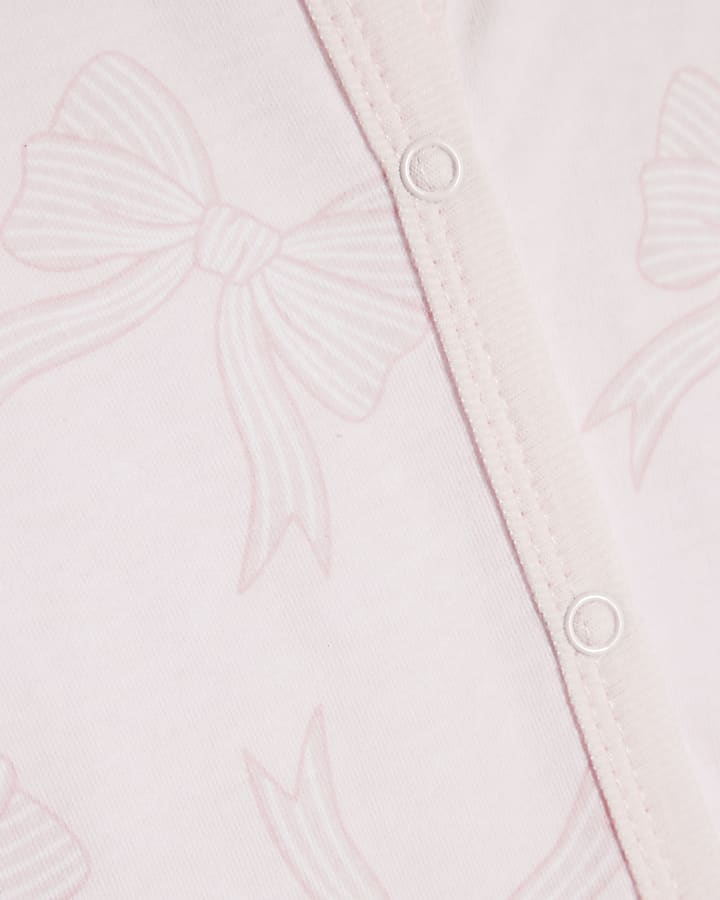 Baby Girls Pink Bow Gift Set