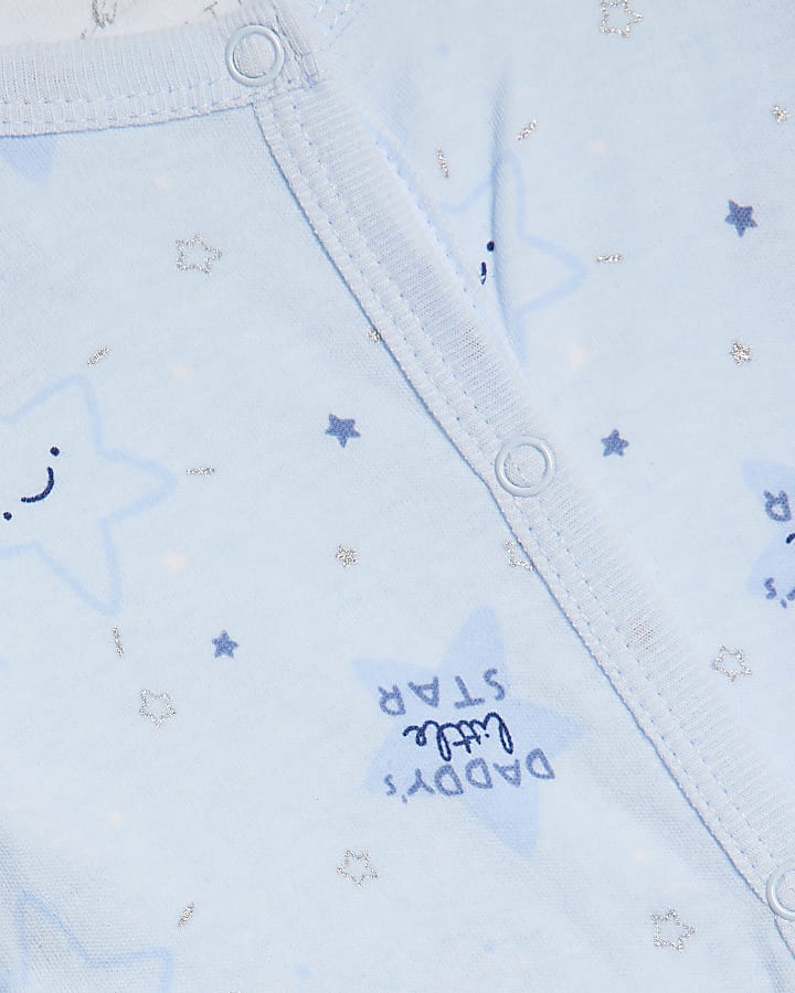 Baby Boys Blue Daddy's Little Star Gift Set