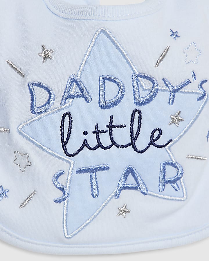 Baby Boys Blue Daddy's Little Star Gift Set