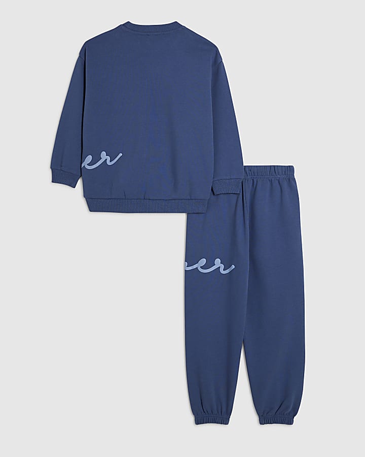Boys Blue RI Branded Sweatshirt Set