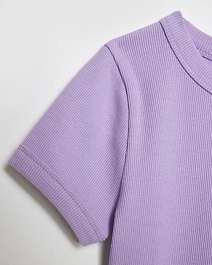 Girls Purple Bubble Queen Icon T-Shirt