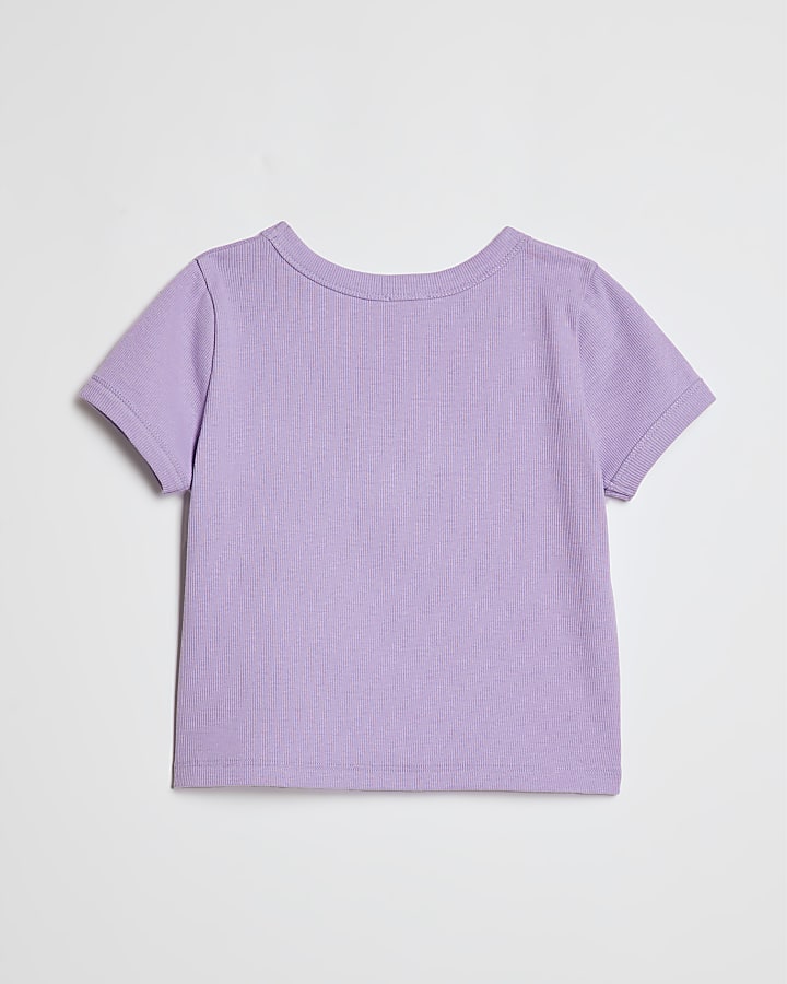 Girls Purple Bubble Queen Icon T-Shirt