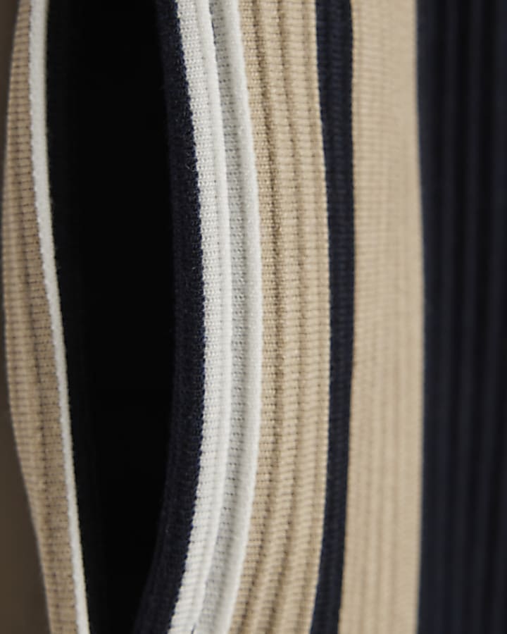 Boys Navy Stripe Shorts Set