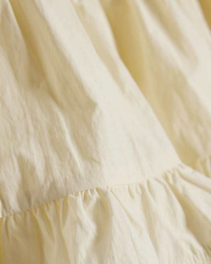 Girls Beige Lace Skirt