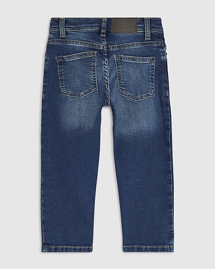 Mini Boys Blue Stretch Slim Jeans
