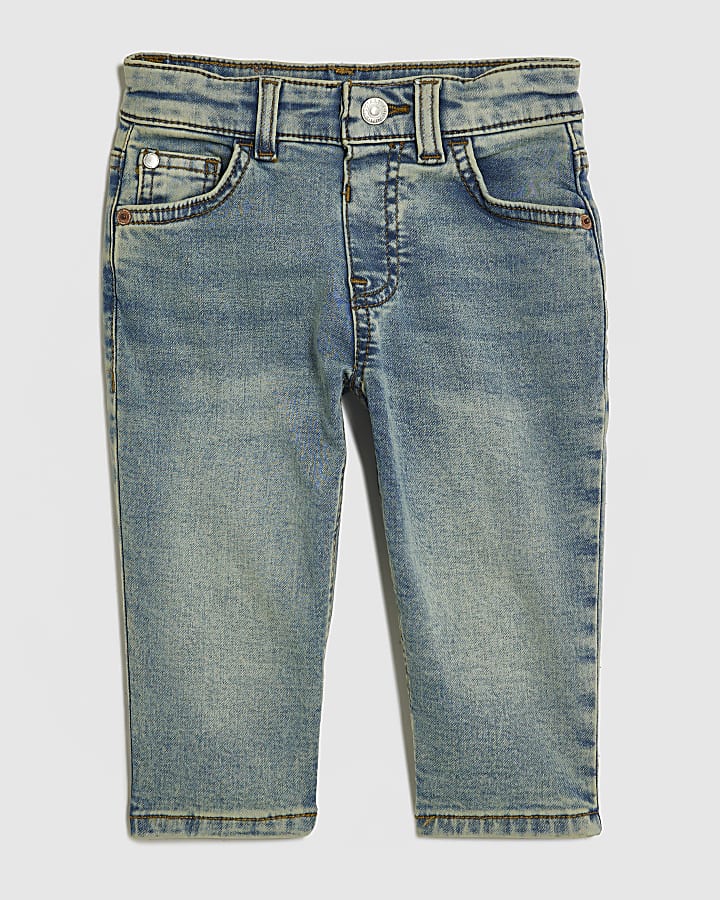 Mini Boys Blue Loose Fit Jeans