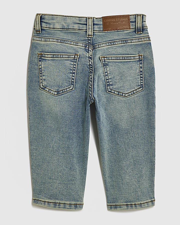 Mini Boys Blue Loose Fit Jeans