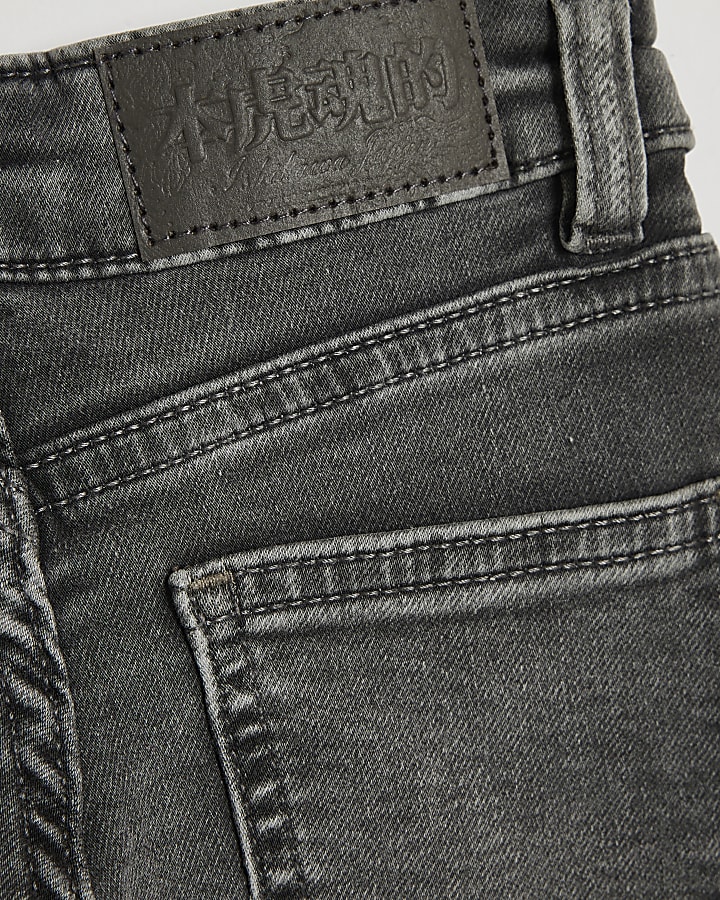 Mini Boys Grey Loose Fit Jeans