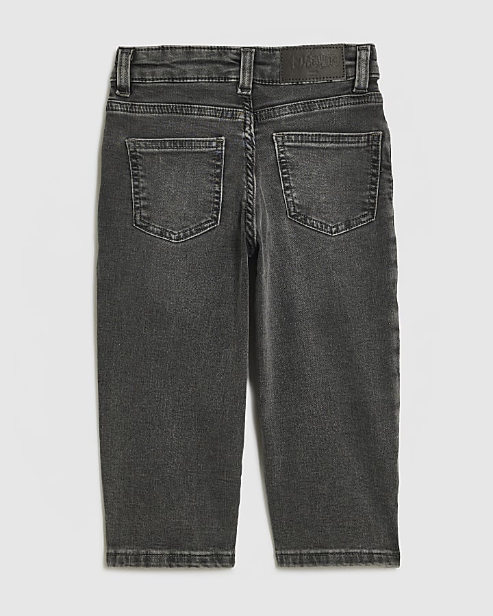 Mini Boys Grey Loose Fit Jeans